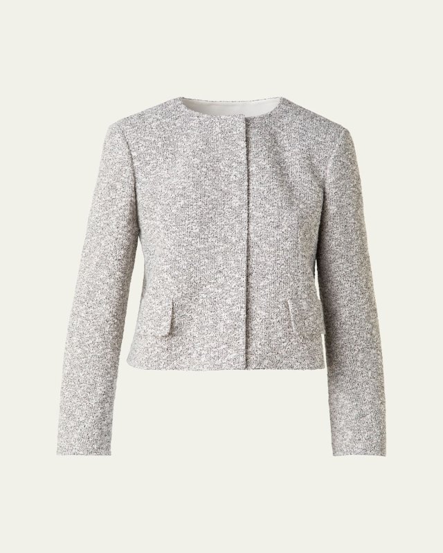 Adriana Short Tweed Boucle Jacket